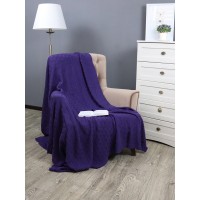 Плед вязаный Buenas Noches Assai Трикотаж, 150х200, фиолетовый