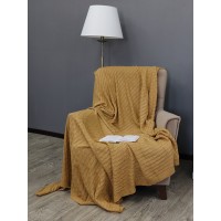 Плед вязаный Buenas Noches Primo Акрил, 180х200, бежевый