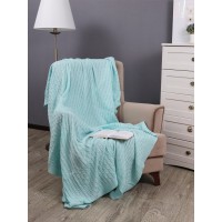 Плед вязаный Buenas Noches Primo Акрил, 180х200, бирюзовый