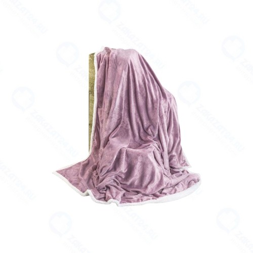 Плед-покрывало EL Casa лиловый с узором, 150х200 см