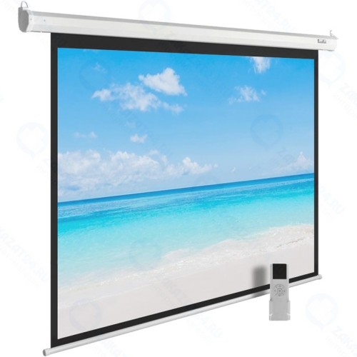 Экран c электроприводом Cactus 225x300см MotoExpert CS-PSME-300x225-WT 4:3 настенно-потолочный рулонный белый