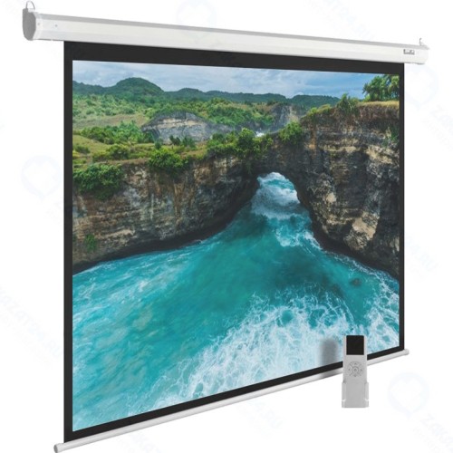 Экран c электроприводом Cactus 150x200см MotoExpert CS-PSME-200x150-WT 4:3 настенно-потолочный рулонный белый