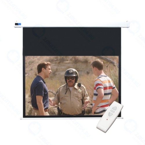 Экран Cinema S'OK SCPSM-250x140FG-ED60 Pro 113' 16:9 настенно-потолочный, моторизованный, Fiberglass, белый корпус, ED 60см