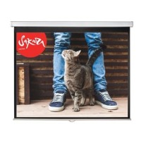Экран настенно-потолочный Cinema S'OK 158x158см Wallscreen 1:1 рулонный белый 88' (SCPSW-158x158)