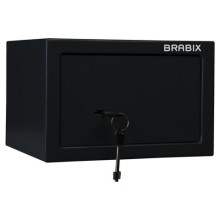 Сейф мебельный BRABIX "SF-170KL", 170х260х230 мм, ключевой замок, черный, 291142, S103BR210514