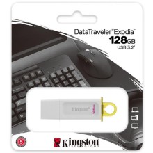 USB флешка 128Gb Kingston DataTraveler Exodia USB 3.2 Gen 1 (USB 3.0) white