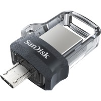 USB флешка 16Gb Sandisk Ultra Dual Drive m3.0 microUSB/ USB 3.0 (130/25 Mb/s)