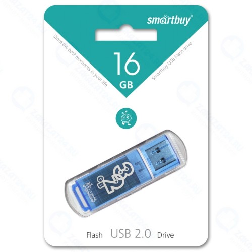 USB флешка 16Gb SmartBuy Glossy blue USB 2.0