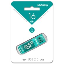 USB флешка 16Gb SmartBuy Glossy green USB 2.0