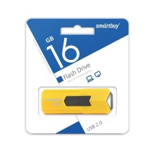 USB флешка 16Gb SmartBuy Stream yellow USB 2.0
