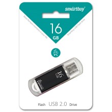 USB флешка 16Gb SmartBuy V-Cut black USB 2.0
