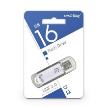 USB флешка 16Gb SmartBuy V-Cut silver USB 2.0