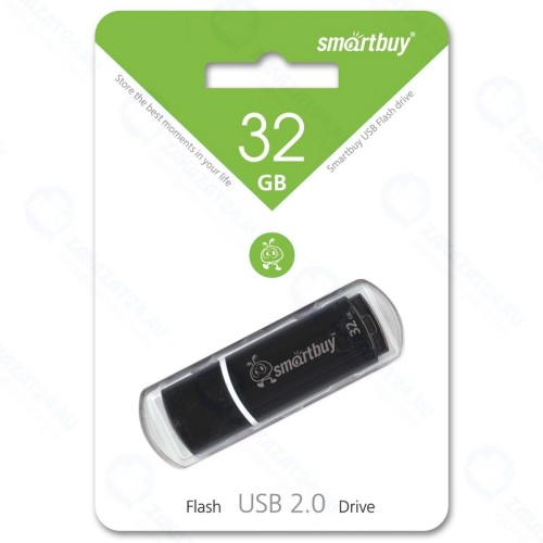 USB флешка 32Gb SmartBuy Crown black USB 2.0