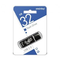 USB флешка 32Gb SmartBuy Glossy black USB 2.0