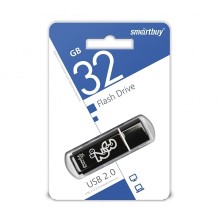 USB флешка 32Gb SmartBuy Glossy black USB 2.0