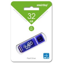 USB флешка 32Gb SmartBuy Glossy dark blue USB 3.0