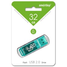 USB флешка 32Gb SmartBuy Glossy green USB 2.0