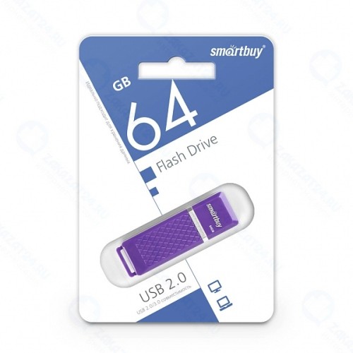 USB флешка 64Gb SmartBuy Quartz violet USB 2.0