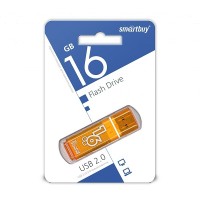 USB флешка 16Gb SmartBuy Glossy orange USB 2.0