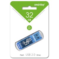USB флешка 32Gb SmartBuy Glossy blue USB 2.0
