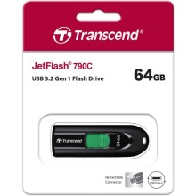 USB флешка 64Gb Transcend JetFlash 790C USB Type-C 3.2 Gen 1