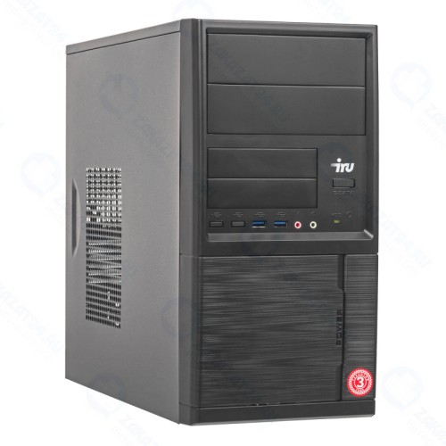 Компьютер IRU Office 312 MT PG G6400 (4)/8Gb/SSD240Gb/UHDG 610/Free DOS/GbitEth/400W/Black