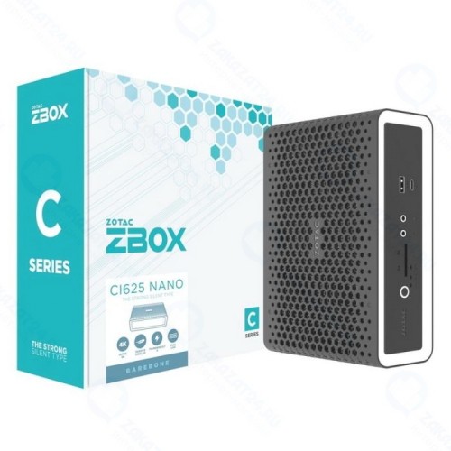 Платформа ZBOX-CI625NANO ZOTAC ZBOX NANO, SFF, Fanless, i3-1115G4 Black