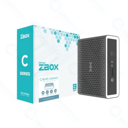 Платформа ZBOX-CI645NANO ZOTAC ZBOX NANO, SFF, Fanless, i5-1135G7 Black