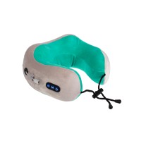 Массажер для шеи BRADEX KZ 0558 дорожный с завязками, серо-зелёный