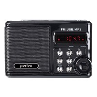 Мини-аудио система Perfeo Sound Ranger, УКВ+FM, MP3 (USB/TF), USB-audio, BL-5C 1000mAh, черный