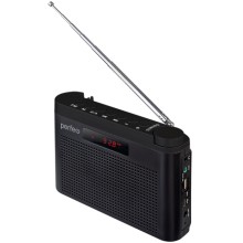 Радиоприемник цифровой Perfeo ТАЙГА FM+ 66-108МГц/ MP3/ встроенный аккумулятор, USB черный (i90-BL)