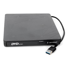 Внешний DVD-привод с интерфейсом USB 3.0 Gembird DVD-USB-03 пластик, черный Внешний DVD-привод с интерфейсом USB 3.0 Gembird DVD-USB-03 пластик, черный