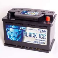 Аккумулятор BLACK ICE Pro 6СТ-77.0 650А, обратная полярность, 77 Ач