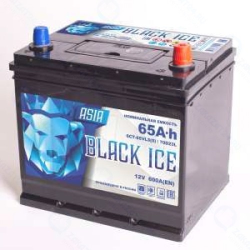 Аккумулятор BLACK ICE Pro 70D23L 600А, обратная полярность, 65 Ач