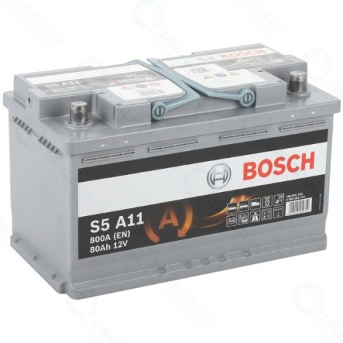 Аккумулятор BOSCH 580 901 080 S5 AGM (S5A 110), 80 Ач
