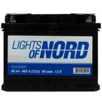 Аккумулятор Lights of Nord 6CN-60NR обратная полярность, 60 Ач