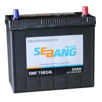 Аккумулятор SEBANG SMF 75B24L обратная полярность 55 Ач