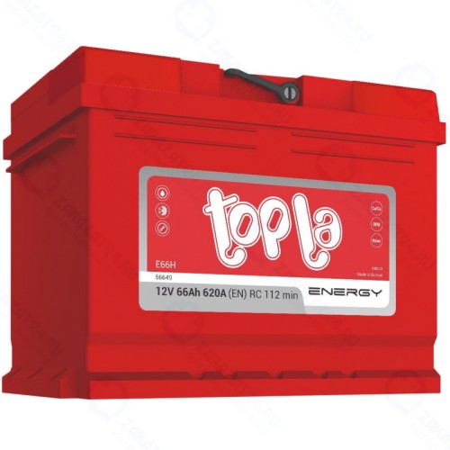 Аккумулятор TOPLA Energy 56649 E66H (108066) L2, обратная, 66 Ач