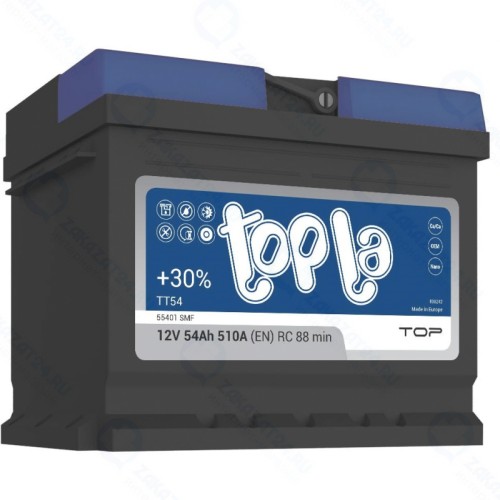 Аккумулятор TOPLA Top 55401 SMF TT54 (118654) L1B, обратная, 54 Ач