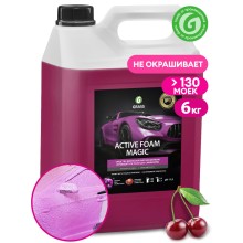 Автошампунь GRASS Active Foam Magic для б/к мойки розовая пена 6 л Автошампунь GRASS Active Foam Magic для б/к мойки розовая пена 6 л