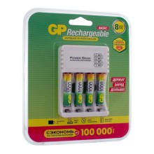 Зарядное устройство GP Basic USB + 4AAA 1000 mAh