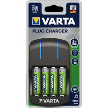 Зарядное устройство Varta Plug Charger + 4AA 2100 mAh R2U