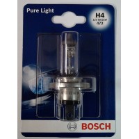 Лампа галогенная BOSCH H4 Pure Light 12V 60/55W, 1 шт., 1987301001