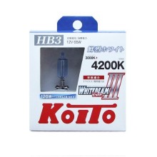 Лампа галогенная KOITO HB3 9005 Whitebeam 4200K 12V 65W, 2 шт, P0756W Лампа галогенная KOITO HB3 9005 Whitebeam 4200K 12V 65W, 2 шт, P0756W
