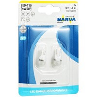 Лампа автомобильная NARVA Range Performance LED W5W 12V-LED W2,1x9,5d 6000K 0,6W бл. 2 шт, 18074