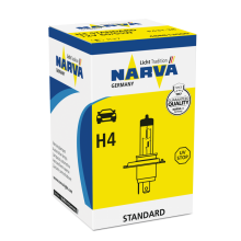 Лампа галогенная NARVA H4 12V 60/55W (P43t), 1шт., 48881