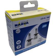 Лампа NARVA H4 Range Performance LED 12/24V (P43t) 6500K 16/16W, встр. CANbus, 2шт, 18032