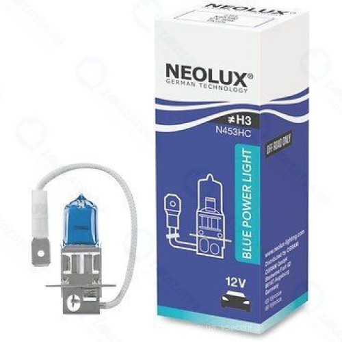 Лампа Neolux H3 12V-80W PK22s Blue Power Light, 1 шт, N453HC