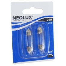 Лампа автомобильная NEOLUX C5W (SV8.5/8) 35мм (бл. 2шт) 12V, N239-02B Лампа автомобильная NEOLUX C5W (SV8.5/8) 35мм (бл. 2шт) 12V, N239-02B