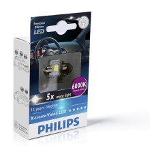 Лампа светодиодная PHILIPS X-tremeVision LED C5W, Festoon 30 мм, дневной свет 6000K 12V 1W, 1 шт., 129416000KX1 Лампа светодиодная PHILIPS X-tremeVision LED C5W, Festoon 30 мм, дневной свет 6000K 12V 1W, 1 шт., 129416000KX1
